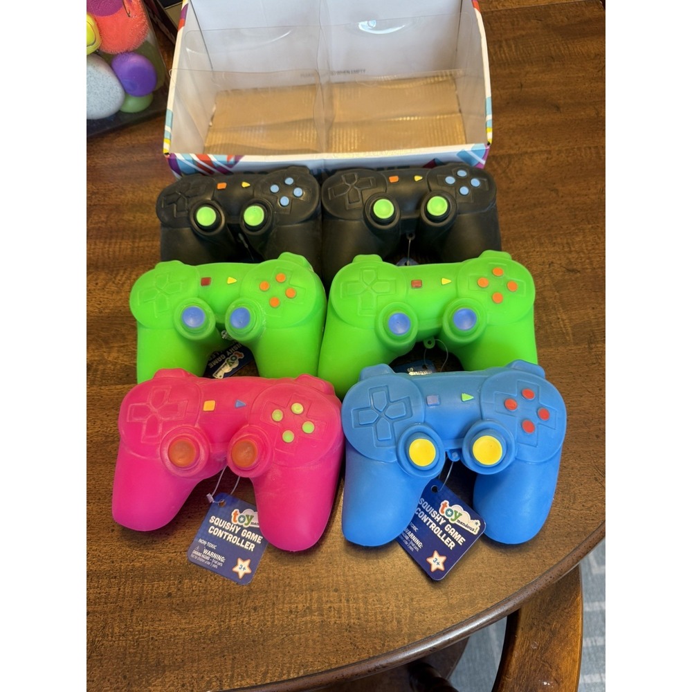 NEW Toymendous Squeezy Game Controller Squishy Stress Relief Toy Lot Of 6 NWT